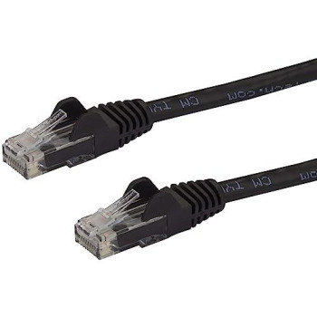 3Ft Black Cat6 Ethernet Cable Delivers Multi Gigabit 1/2.5/5Gbps & 10Gbps Up To