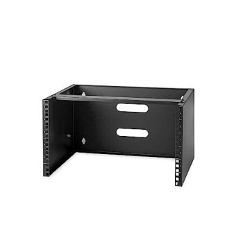 6U Wall Mount Rack For Networking Equipment - 19In Wallmount Patch Panel Bracket