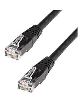 15Ft Black Cat6 Ethernet Cable Delivers Multi Gigabit 1/2.5/5Gbps & 10Gbps Up To