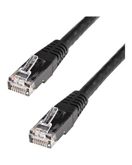 7Ft Black Cat6 Ethernet Cable Delivers Multi Gigabit 1/2.5/5Gbps & 10Gbps Up To