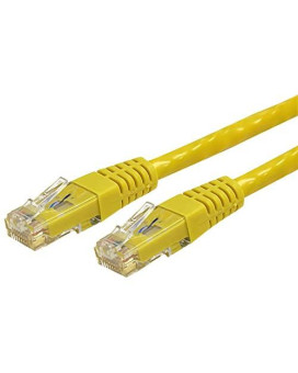 10Ft Yellow Cat6 Ethernet Cable Delivers Multi Gigabit 1/2.5/5Gbps & 10Gbps Up T