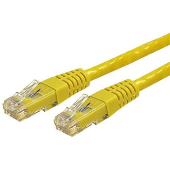 10Ft Yellow Cat6 Ethernet Cable Delivers Multi Gigabit 1/2.5/5Gbps & 10Gbps Up T