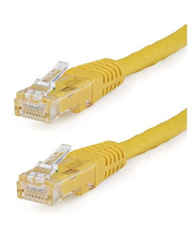 15Ft Yellow Cat6 Ethernet Cable Delivers Multi Gigabit 1/2.5/5Gbps & 10Gbps Up T