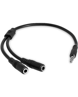 This 3.5Mm Stereo Splitter Cable/Y-Cable Features One 3.5Mm Male And Two 3.5Mm F