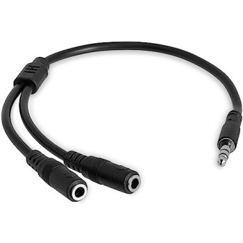 This 3.5Mm Stereo Splitter Cable/Y-Cable Features One 3.5Mm Male And Two 3.5Mm F