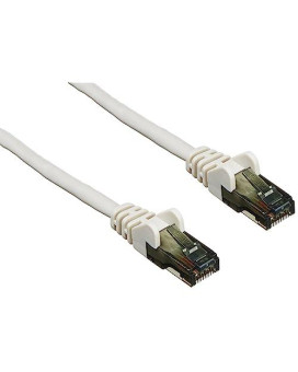 6Ft Cat6 Snagless Patch Cable, Utp, White Pvc Jacket, 23Awg, 50 Micron, Gold Pla