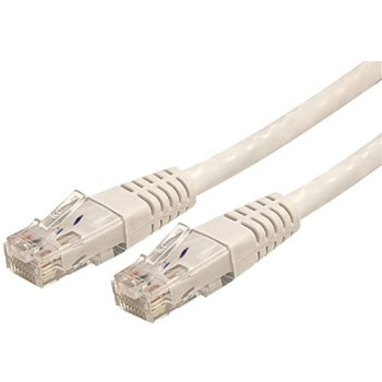 5Ft White Cat6 Ethernet Cable Delivers Multi Gigabit 1/2.5/5Gbps & 10Gbps Up To