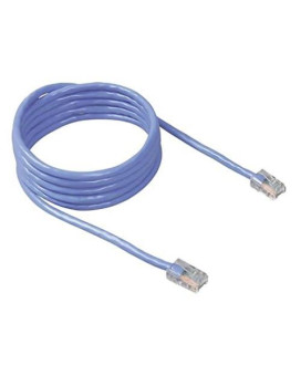 7Ft Cat5E Patch Cable, Utp, Blue Pvc Jacket, 24Awg, T568B, 50 Micron, Gold Plate