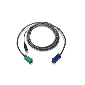 Kvm Cable - 4 Pin Usb Type A - Male - 15 Pin Hd D-Sub (Hd-15) - Male - 10 Feet -
