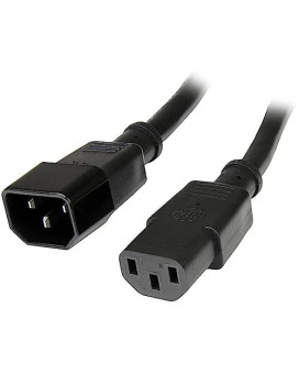 Ac Power Cord 1Ft (0.3M) 18Awg Power Supply Extension Cable Iec 60320 C14 To Iec