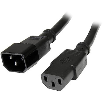 Ac Power Cord 1Ft (0.3M) 18Awg Power Supply Extension Cable Iec 60320 C14 To Iec