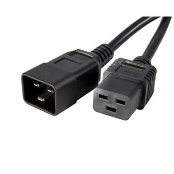 3Ft (0.9M) Heavy Duty Extension Cord W/ Iec 60320 C19 To C20 Connectors; 250V 13