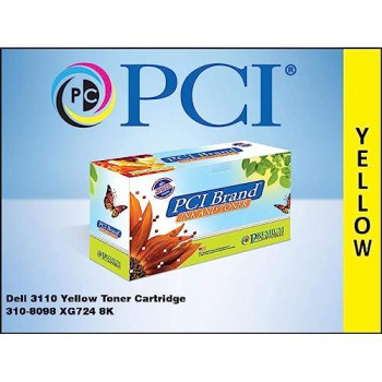 Pci New Compatible Dell 310-8098 Xg724 Nf566 Xl High-Yield Yellow Toner Cartridg