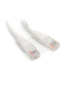 25 Ft White Molded Cat5E Utp Patch Cable