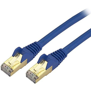 1 Ft Cat6A Ethernet Cable - Stp Blue