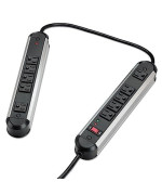 Split Surge Protector With 10 Outlets. 6Ft Power Cord With 1-1/2Ft Between Units