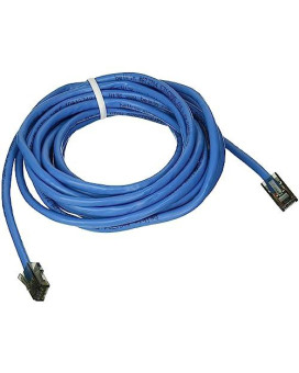 15Ft Cat6 Patch Cable, Utp, Blue Pvc Jacket, 23Awg, 50 Micron, Gold Plated Rj-45