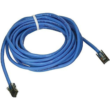 15Ft Cat6 Patch Cable, Utp, Blue Pvc Jacket, 23Awg, 50 Micron, Gold Plated Rj-45