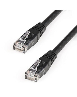 6Ft Black Cat6 Ethernet Cable Delivers Multi Gigabit 1/2.5/5Gbps & 10Gbps Up To