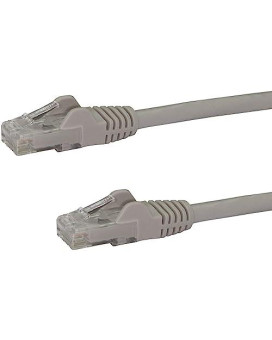 10Ft Gray Cat6 Ethernet Cable Delivers Multi Gigabit 1/2.5/5Gbps & 10Gbps Up To