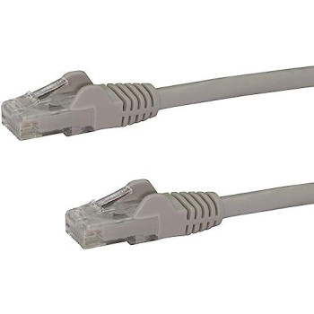 10Ft Gray Cat6 Ethernet Cable Delivers Multi Gigabit 1/2.5/5Gbps & 10Gbps Up To