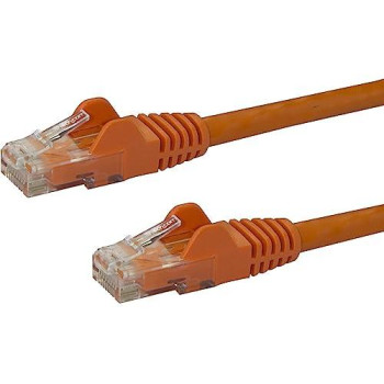 10Ft Orange Cat6 Ethernet Cable Delivers Multi Gigabit 1/2.5/5Gbps & 10Gbps Up T