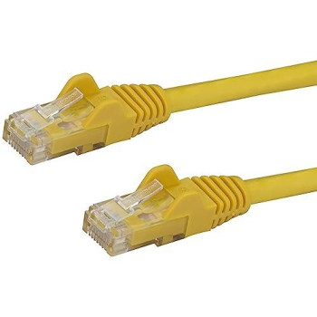 10Ft Yellow Cat6 Ethernet Cable Delivers Multi Gigabit 1/2.5/5Gbps & 10Gbps Up T