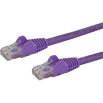 15Ft Purple Cat6 Ethernet Cable Delivers Multi Gigabit 1/2.5/5Gbps & 10Gbps Up T