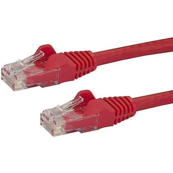 25Ft Red Cat6 Ethernet Cable Delivers Multi Gigabit 1/2.5/5Gbps & 10Gbps Up To 1