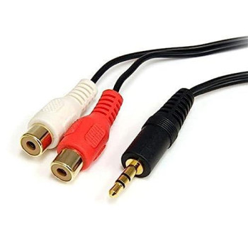 6 Ft Stereo Audio Cable - 3.5Mm Male To 2X Rca Female