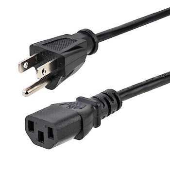 6Ft (1.8M) 18Awg Flexible Computer Power Cord W/ Nema 5-15P And Iec 60320 C13 Co