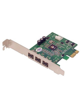 Firewire Adapter - Plug-In Card - Low Profile - Pci Express X1 - Ieee 1394B (Fir