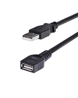 6 Ft Black Usb Extension Cable A To A