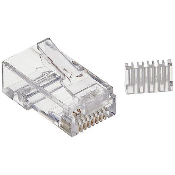 Solid Wire Cat 6 Modular Plug - 50 Pack - This Cat 6 Rj45 Modular Plug Can Be Us