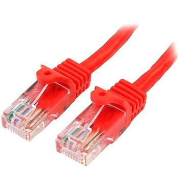 15Ft Red Snagless Cat5E Utp Patch Cable