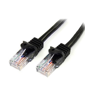 25Ft Black Cat5E Snagless Patch Cable