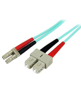 2M 10 Gb Aqua Mm Fiber Patch Cable Lc/Sc