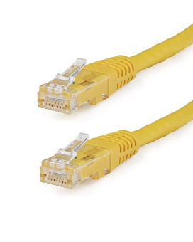 20Ft Yellow Cat6 Ethernet Cable Delivers Multi Gigabit 1/2.5/5Gbps & 10Gbps Up T