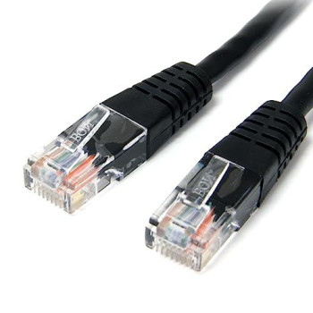 1Ft Black Molded Cat5E Utp Patch Cable