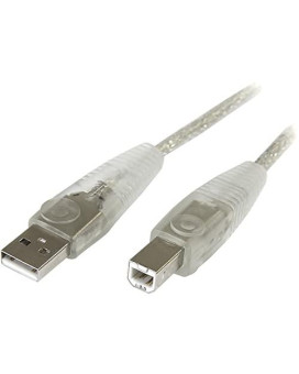 6 Ft Transparent Usb 2.0 Cable - A To B