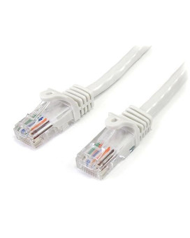 25Ft White Snagless Cat5E Patch Cable