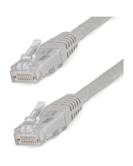 2Ft Gray Cat6 Ethernet Cable Delivers Multi Gigabit 1/2.5/5Gbps & 10Gbps Up To 1