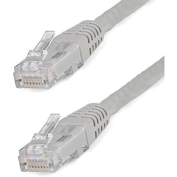 2Ft Gray Cat6 Ethernet Cable Delivers Multi Gigabit 1/2.5/5Gbps & 10Gbps Up To 1