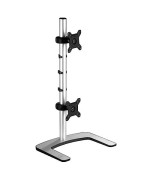 Atdec Dual Stack Or Single Monitor Desk Mount - Freestanding Base - Loads Up To