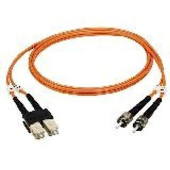 Om1 62.5/125 Multimode Fiber Optic Patch Cable - Ofnr Pvc, Lc To Lc, Orange, 3-M