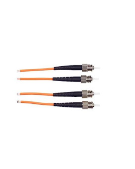 Om1 62.5/125 Multimode Fiber Optic Patch Cable - Ofnr Pvc, St To St, Orange, 30-