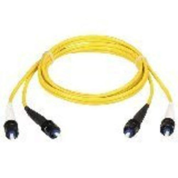 Os2 9/125 Singlemode Fiber Optic Patch Cable - Ofnr Pvc, St To St, Yellow, 1-M (