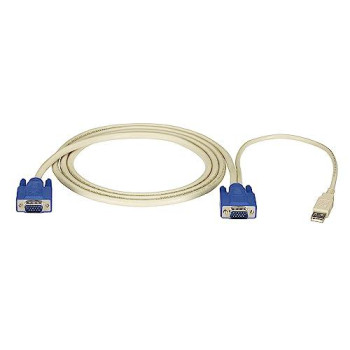 Kvm Cpu Cable - Ec Series, Vga, Usb, 6-Ft. (1.8-M)