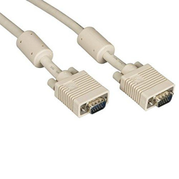 Vga Video Cable With Ferrite Core - Male/Male, Beige, 50-Ft. (15.2-M)