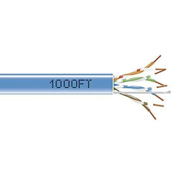 Cat5E 350-Mhz Solid Ethernet Bulk Cable - Unshielded (Utp), Cmp Plenum, Blue, 10